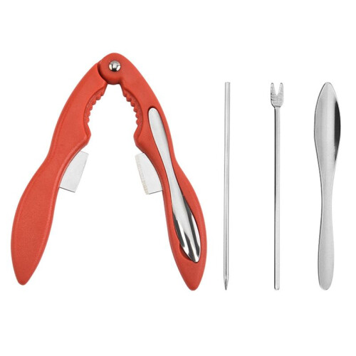 4PCS Crab Crackers and Tools Portable Seafood Crackers and Tools Multifunctional Crab Leg Crackers Tool Kit 2