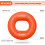 Handgriff-Ring 50-60 Pfund orangefarbenes Silikon Eine Größe 3