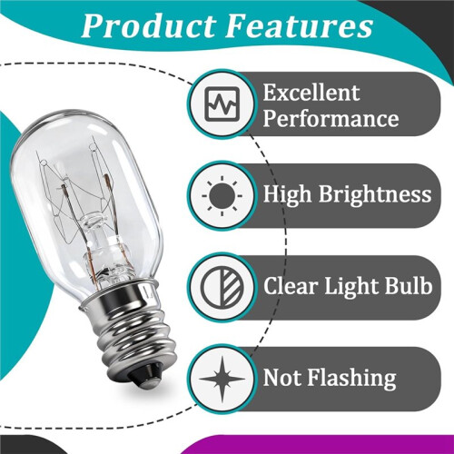4-Pack 20W 120V Sewing Machine Light Bulbs Compatible with , Janome, Babylock - E12 Base 2