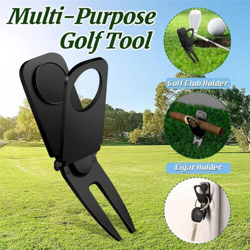 Turf Tool Cigarr Hållare  Sport Stand Grön Fork Cigarr Hållare Magnetisk  Tool  Fork 1