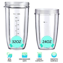 Blender Replacement Parts for NutriBullet Blenders 600W/900W/PRO 32Oz Huge Cups & 24Oz Huge Cups