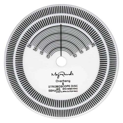 LP Record Player Strobe Disc Calibration Tachometer Record Player Speed Detection Record Calibration