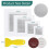 Kit de Reparo de Drywall, 18 Peças de 2/4/6/8 Polegadas, Kit de Reparo de Parede de Malha de Fibra de Alumínio 6