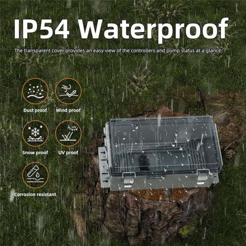 Capa de Cabo de Extensão Externa de 9x5x4,3 Polegadas para Proteção de Cabo de Tomada de Caixa Elétrica Externa À Prova D'Água 2