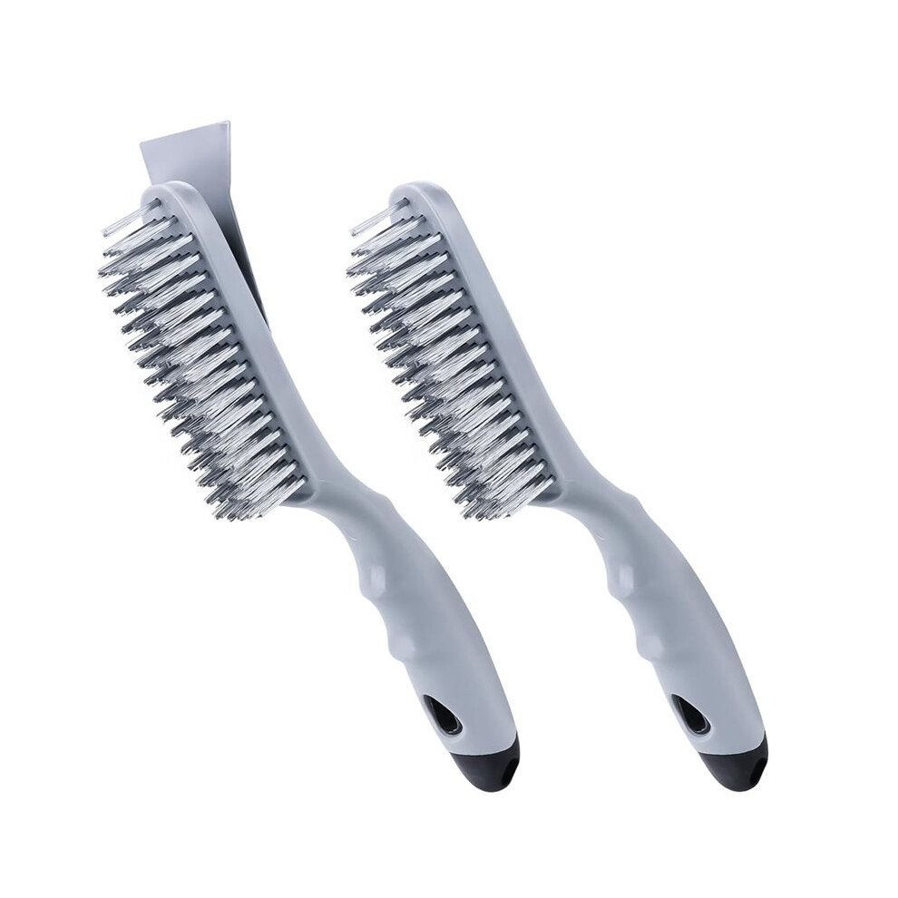 Stainless Steel Wire Brush Set 2Pcs, With Strong Handle & Metal Scraper,For Cleaning Welding Slag & Rust,Dust 4712334309815