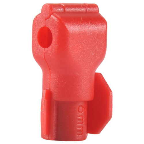 Peg Hook Lock Stop Lock 100 Pieces Plastic Red Stop Lock Anti-Theft Lock Retail Pin Hook Safety Display Hook Lock 2