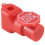Peg Hook Lock Stop Lock 100 Pieces Plastic Red Stop Lock Anti-Theft Lock Retail Pin Hook Safety Display Hook Lock 5