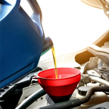 10 Pcs Automotive Funnels Set, Plastic Long Neck Oil Funnels, Snap Funnel,Right Angle FunnelsWide Mouth Fuel Funnels
