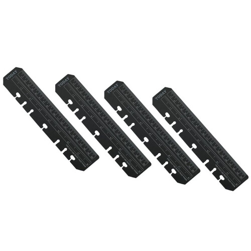 8Pack Plastic Measuring Ruler Quick Page Finder Page  Pouch PVC Bookmark Ruler for 6-Hole Binder Notebook(A5 ) 1