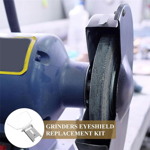 Bench Eyes Shield, 2 Pcs Eye Shield for Bench Eyeshield Replacement Kit for Most Bench Grinders