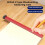 4Pcs V-Type Inch Woodworking  Drawing Ruler Parallel/Vertical Scribing Ruler Aluminum Alloy Measuring Marking Ruler 7