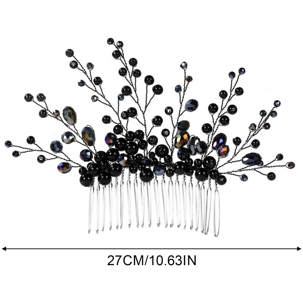 Bright-Home Sparkling Rhinestone Hair Combs Bohemian Style Bridal Hair Comb For Wedding Banquet Party