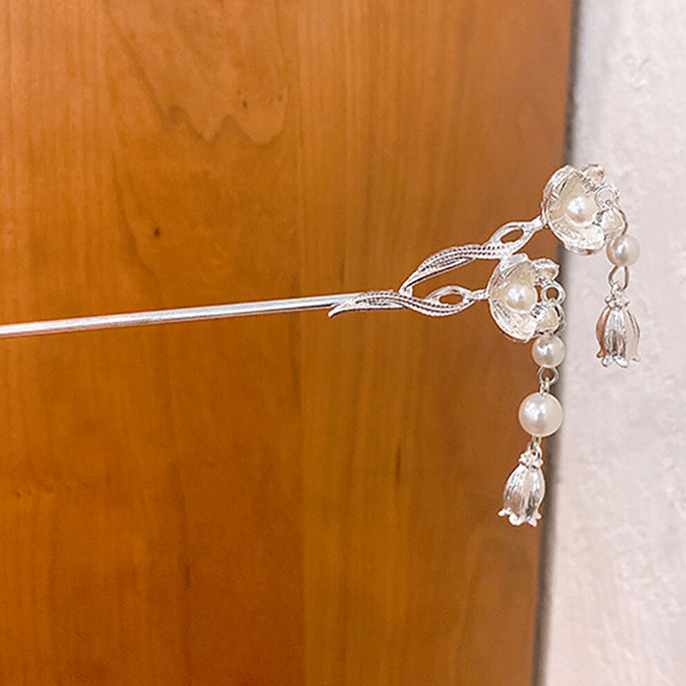 Roc-Electron (Silver) Vintage Tassel Hair Stick Chopsticks