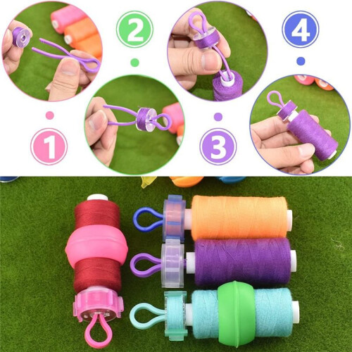 142Pcs Bobbin Thread Buddies Set Sewing Thread Spool Organizer Bobbin Holders Clips,Bobbin Thread Spool Huggers