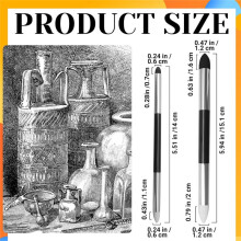 14 Pcs Blending Sponge Pen Double Headed Reusable Sketch Rub Pen Washable Sketch Rubbing Sponge Brush Art Sketch Pens
