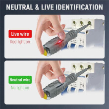2-in-1 High Torque Strong Magnetic Screwdriver Electricity Detector, Electricity Tester Pen with Magnetic Yellow