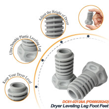 4pack DC61-03128A Dryer Leveling Leg Feet Replaces 2692286 AP5324682 PS4206963 Leveling Legs