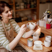 Ceramic Porous Refractory Mats, Reusable Pottery Mats & Anti-Stick Refractory Conical Support Nails for Ceramic Lovers