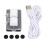 2-Key Mechanical Keyboard USB-C Bluetooth White with RGB & Blue Switch 2