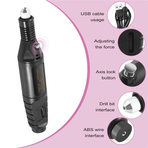 Plastic Sanding Machine Set Electric Pen  Electric Drill Sanding Tool Nail Power Tool 2