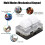 2-Key Mechanical Keyboard USB-C Bluetooth White with RGB & Blue Switch 6
