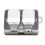 2-Key Mechanical Keyboard USB-C Bluetooth White with RGB & Blue Switch 10