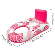 (【New Product】Double-hole mesh lounge chair floatin) Inflatable Floating Chair for Beach & Pool