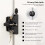 Key Lockable 2 Way Gate  with Spring Loaded Pull Cable Key 2 Sided Gate Fence Lock for Outdoor Automatic Locking 5