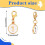 20PCS Numbered Stitch Markers 0-9, Alloy Crochet Knit Locking Clips, Black & White 7