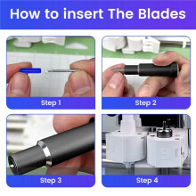50PCS Replacement Deep Point Blades Compatible with for Explore Air/Air 2/Air 3/, Cut Blade