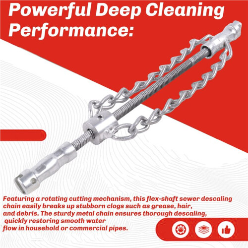 Pipe Maintenance Tool Multi-Purpose Spring Oil Plugging Pipe Dredger Dredging Sewer Tool for Pipeline Blocks 2