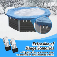 60Pcs Pool Cover Clips for Steel Wall Pools, Stainless Steel Pool Cover Clamps, Clothespin Hanger Clothes Hook
