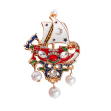 Pearl Brooch Pin - Zinc Alloy Jewelry Gift