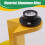 Livella Circolare In Alluminio Pressofuso con Cinghia da 20 cm per Asta Prismatica 7