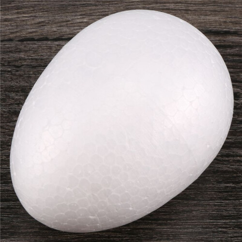 12 Pack 3 Inch Easter Foam Egg White  Egg  Egg Foam Natural Polystyrene Egg Foam Handmade Egg 1