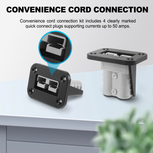 Suitable for Anderson Plug Connector Terminal 50A Cable Car Waterproof Connector 2