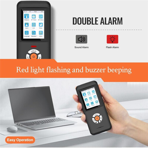 EMF Meter, Rechargeable Digital Electromagnetic Field Radiation Detector Hand-Held Digital LCD EMF Detector 1
