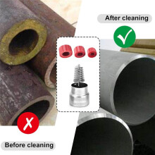 6Pcs Copper Pipe Cleaner and 1 Pcs Battery Terminal Cleaning Brush Set, Handy Plumbing Tools for Copper Pipe Cleaner
