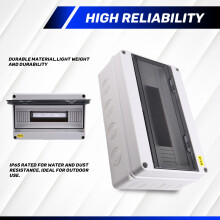 HT Series Junction Box 15WAY PC IP65 Waterproof Distribution Box Outdoor Plastic Electrical HT-15Way for Circuit Breaker