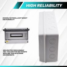 HT Series Junction Box 15WAY PC IP65 Waterproof Distribution Box Outdoor Electrical for Circuit Breaker with Locking