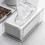(Transparent, L) Modern Tissue Box with Cover - Easy Refill 4
