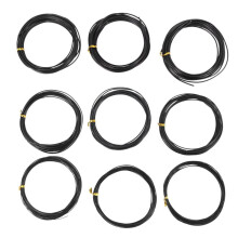 Fil de Formation pour Bonsaï en Aluminium Anodisé à 54 Rouleaux, 3 Longueurs (1,0, 1,5 et 2,0 Mm), Total de 147 Pieds (Noir)