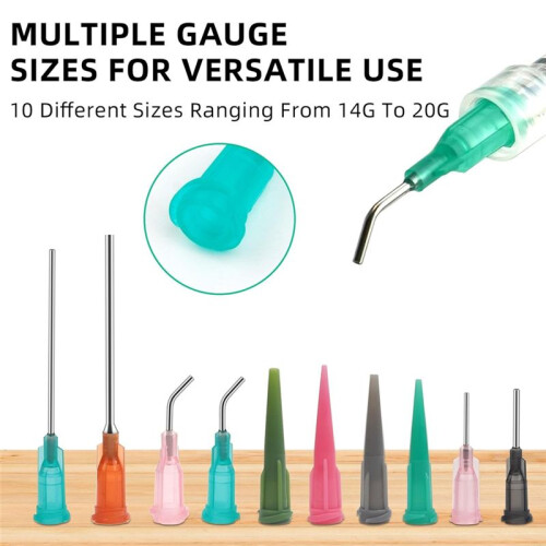 Different Gauge Blunt Tip Dispensing Needles & Luer Lock Needle -for Refilling Liquid Inks 2