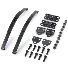 Hard Leaf Spring Suspension Bar Set for 1:10 RC Rock Crawler D90 TF2 Axial SCX10 F350,Black
