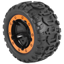 4PCS Tires & Wheels Rims Remote Control Cars Accessories for HBX 16889 1/16 RC Car Vehicles Spare Parts M16038