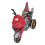Kids 3W Dinosaur Motorcycle Model 2.4G RC Light Battery Powered 12