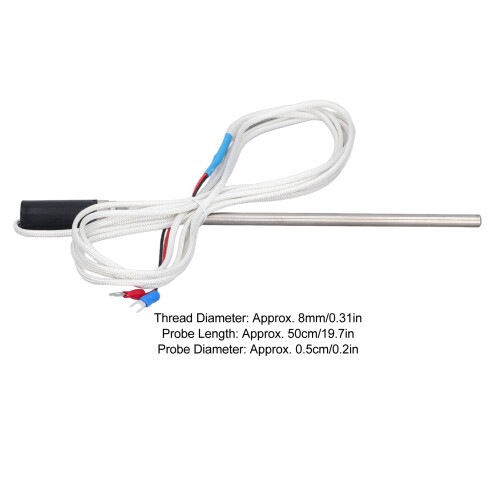 K-Typ 8-mm-Gewinde, 3 m Kabel, 50 cm Edelstahlsonde 1