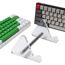 2X Présentoir de Clavier en Acrylique à 1 Niveau Support de Rangement pour Clavier Mécanique Transparent pour Cadres Photo de Tablette
