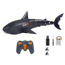 Remote Control Fish Children's Swimming Pool Beach Bath Toys Simulation Remote Control Mechanical Fish Robot Black