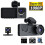 1080P Car Dash Camera Front and Rear Inside,2.0 Inch IPS Screen,Night Vision,G-Sensor,Loop Recording,24H Parking Record 1